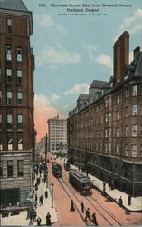 Morrison Street, East from Seventh Street Postcard