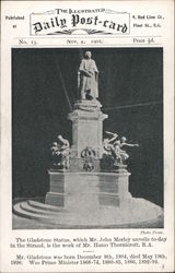 William Ewart Gladstone Memorial Statue, John Morley Postcard