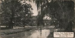 Hershey Park Rustic Bridge, Hershey Chocolate Co. Postcard