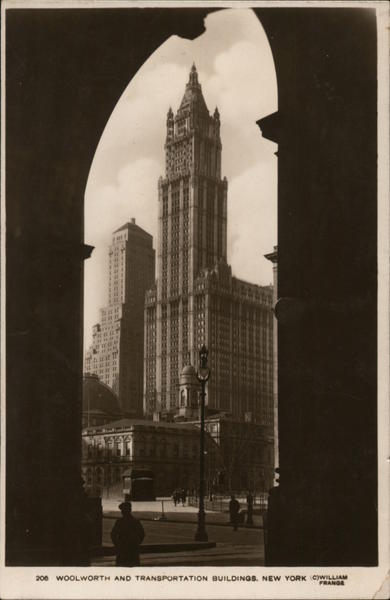 Woolworth and Transportation Buildings New York