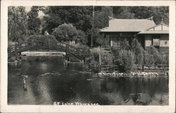 'At Lake Wawasee' - photo of Japanese Garden with pond Syracuse Indiana