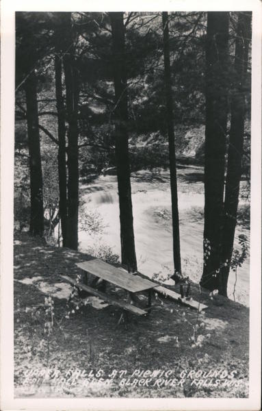 Upper Falls at Picnic Grounds Black River Falls Wisconsin