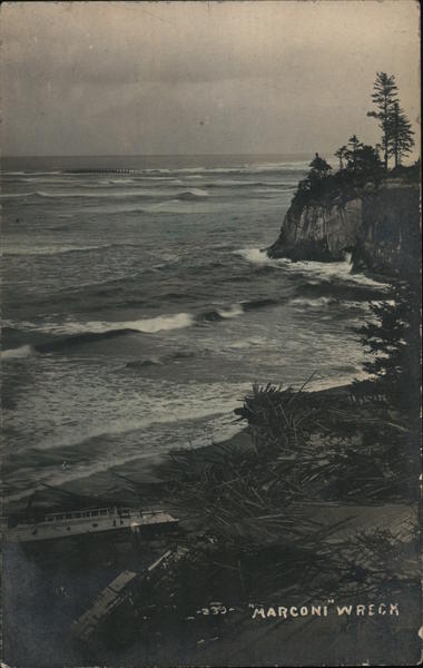 Schooner Marconi Ship Wreck Coos Bay Oregon Boats, Ships