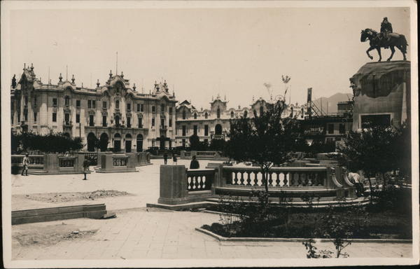 Plaza St. Martin (historic urban architectural photo) Lima Peru