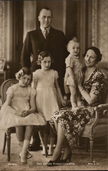 Norwegian Crown Prince And Family - Prince Olav, 1939 Norway