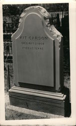 Headstone of Kit Carson Taos, NM Original Photograph Original Photograph Original Photograph