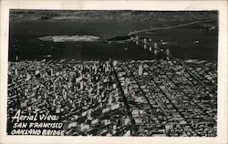 Aerial View, Oakland Bridge Postcard