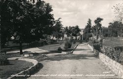Entrance to Minnesouri Club on Lake Miltona Postcard