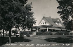Club House, Golf Course Postcard
