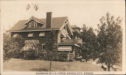 Residence of J.B. Hipple Postcard