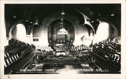 Interior Stone Church Independence, MO Postcard Postcard Postcard