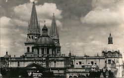 'Cathedral - Gand Jal' monochrome photo of old cathedral Postcard