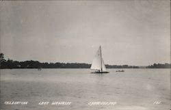 Sailboating on Lake Wawasee Postcard