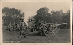 Cadets with Artillery Postcard