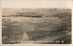 Bird's Eye View from Depot Cody, WY Postcard Postcard Postcard