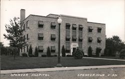 Spencer Hospital Iowa Postcard Postcard Postcard