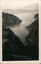 View of Shoshane Dam from an Airplane Cody, WY Postcard Postcard Postcard