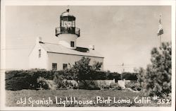 Old Spanish Lighthouse Point Loma, CA Postcard Postcard Postcard