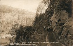 Scene on Stage Line around Sugar Loaf Mountain, Myrtle Point to Roseburg Oregon Postcard Postcard Postcard