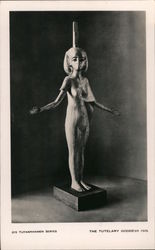 Statue of The Tutelary Goddess Isis - Tutankhamen Series Postcard