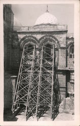 Mosque under construction or repair Postcard
