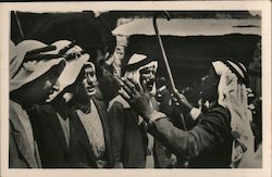 Arabs Chor's at the Nebi Musa Celebrations Postcard