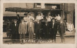 "Seeing Denver" Tour Bus #111 Postcard