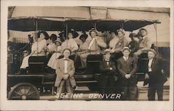 "Seeing Denver" Tour Bus #190 Postcard