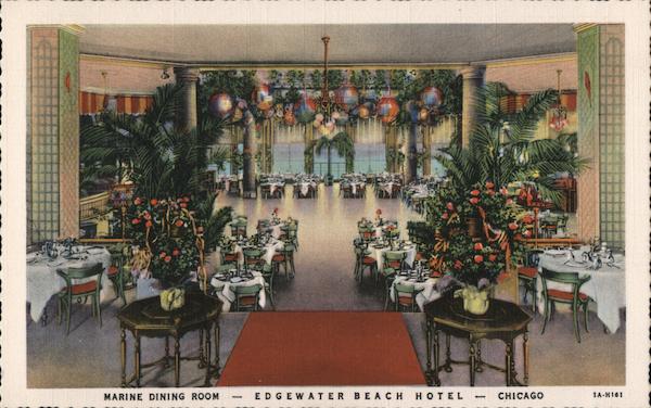 Marink Dining Room, Edgewater Beah Hotel Chicago Illinois