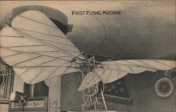 First Flying Machine at Ripley Odditorium New York