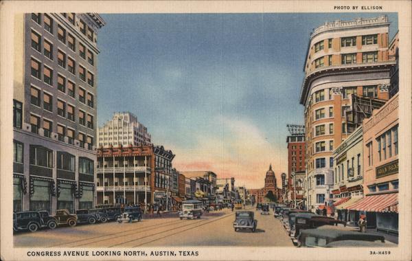 Congress Avenue Looking North Austin Texas