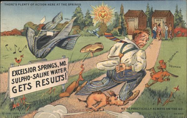 Excelsior Springs, MO. Sulpho-Saline Water Gets Results! Missouri