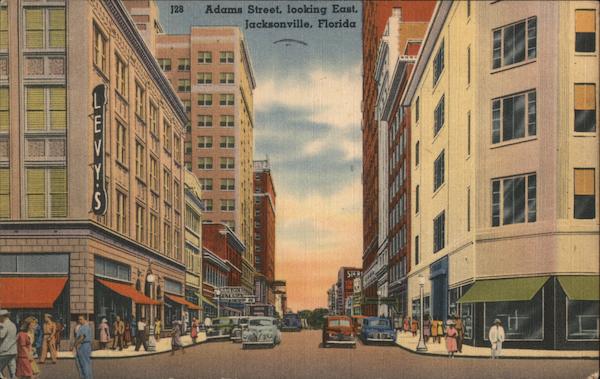 Adams Street, Looking East Jacksonville Florida