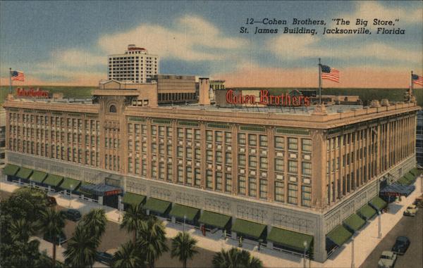 Cohen Brothers, The Big Store, St. James Buidling Jacksonville Florida