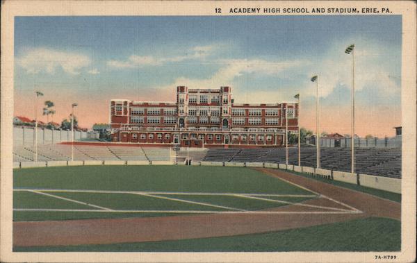 Academy High School and Stadium Erie Pennsylvania