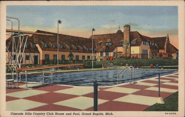 Cascade Hills Country Club House and Pool Grand Rapids Michigan
