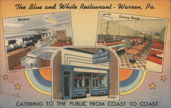The Blue and White Restaurant Warren Pennsylvania
