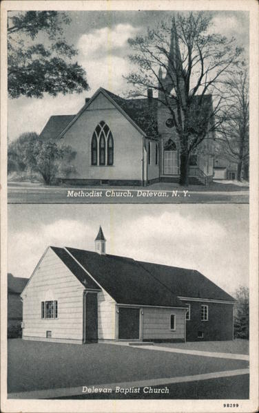 Methodist Church and Delevan Baptist Church New York
