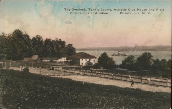 Chautauqua Institution Tennis Courts, Athletic Club House and Field New York