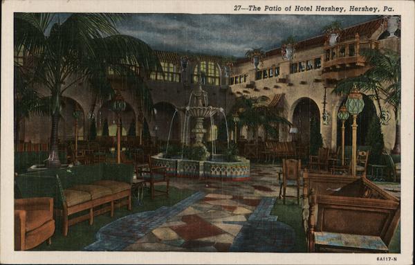 Patio of Hotel Hershey Pennsylvania