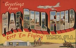 Greetings from Mac Dill Field Postcard
