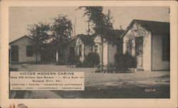 Victor Modern Cabins Postcard