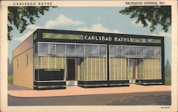 Carlsbad Baths Excelsior Springs, MO Postcard Postcard Postcard