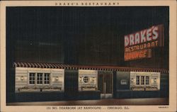 Drake's Restaurant Postcard