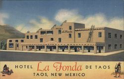 Hotel La Fonda De Taos Postcard