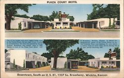 Plaza Court Motel Postcard
