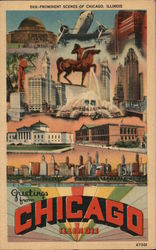 Prominent Scenes Chicago, IL Postcard Postcard Postcard