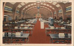 Interior, Main Mess Hall, Chanute Field Postcard