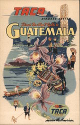 TACA Airways - Direct Non-Stop to Guatemala Postcard