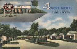 4 Acre Motel Postcard